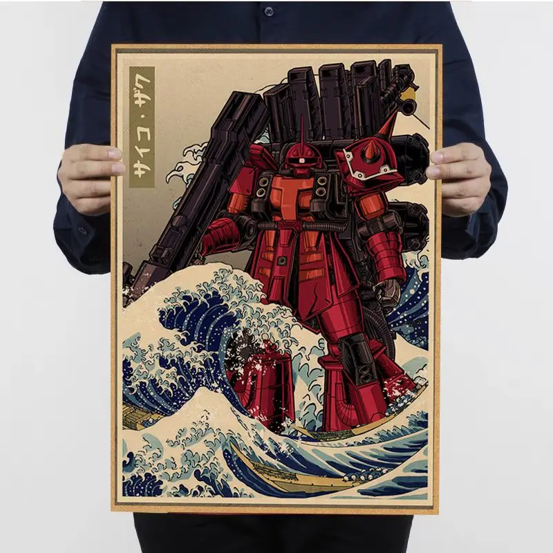 Gundam Paintings Wall Art Classic Movie Posters Wall Art Retro Posters For Home Vintage Decorative Painting 10 - Gundam Merch