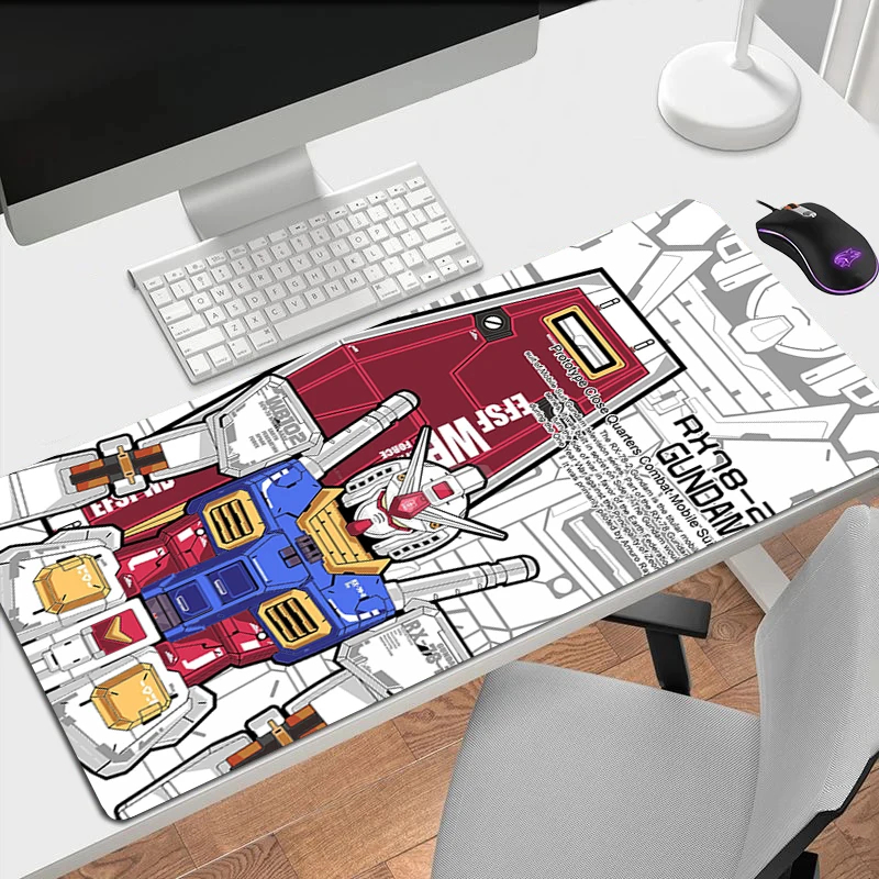 Mouse Carpet Gundames Gamer Keyboard Pad Office Accessories for Desk Mat Mousepad Gaming Mats Mause Computer - Gundam Merch