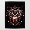 gundam head sacred geometry posters - Gundam Merch
