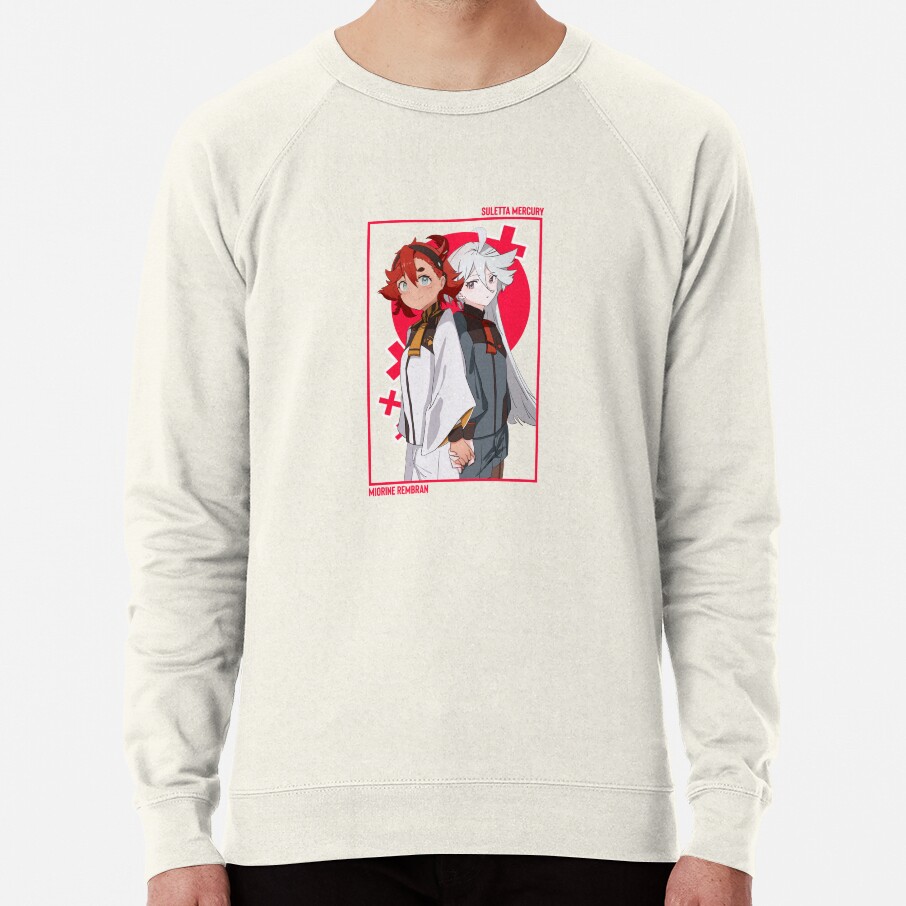 ssrcolightweight sweatshirtmensoatmeal heatherfrontsquare productx1000 bgf8f8f8 6 - Gundam Merch
