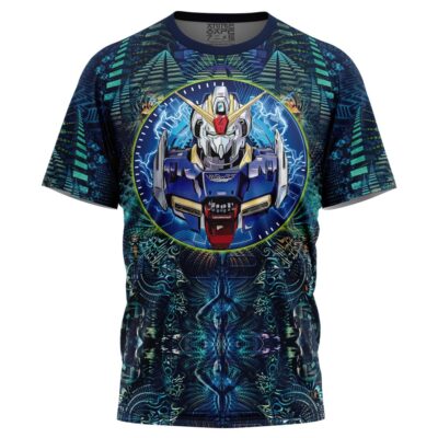 Abstract Gundam T Shirt 3D FRONT Mockup - Gundam Merch