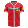 GN 001 Exia Gundam AOP Baseball Jersey FRONT Mockup - Gundam Merch