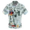 Gundam Mobile Suit Short Sleeve Hawaiian Shirt FRONT mockup - Gundam Merch
