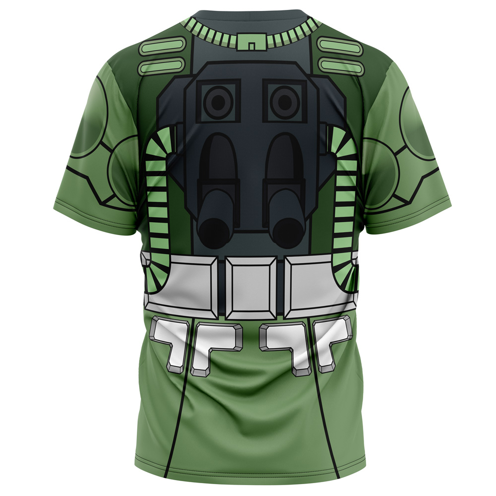 Zaku Gundam T Shirt BACK Mockup - Gundam Merch