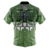 Zaku II Mobile Suit 0079 Gundam Button Up Hawaiian Shirt FRONT Mockup - Gundam Merch