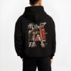 gundam anime black hoodie male back view - Gundam Merch