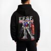 gundam rx 78 2 black hoodie male back view - Gundam Merch